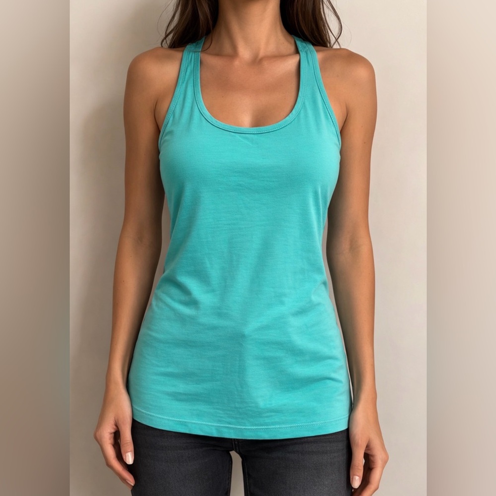 Seven Hill Teal Racerback Tank Top